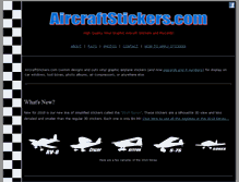 Tablet Screenshot of aircraftstickers.com